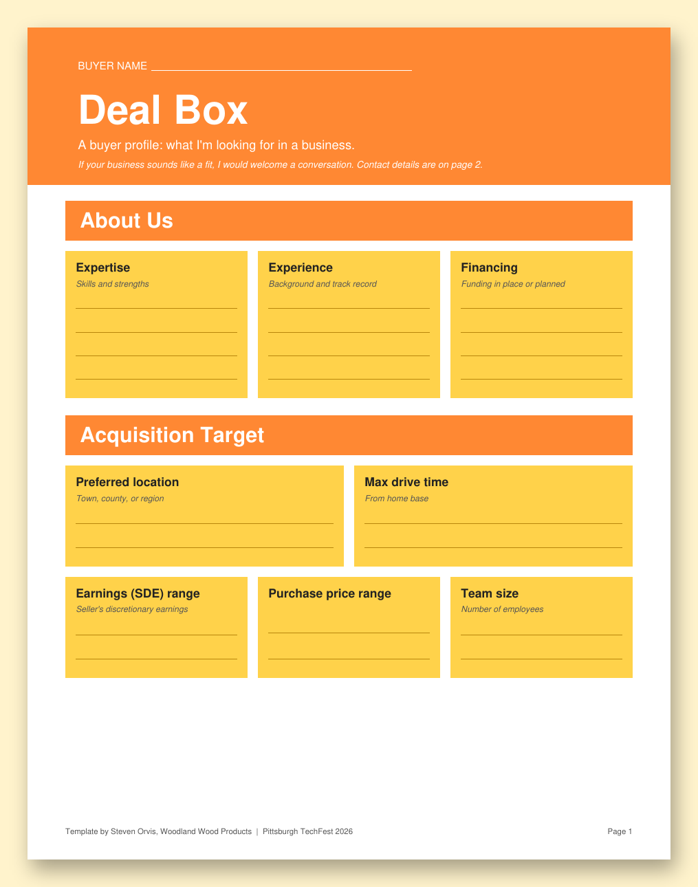 Deal Box template preview